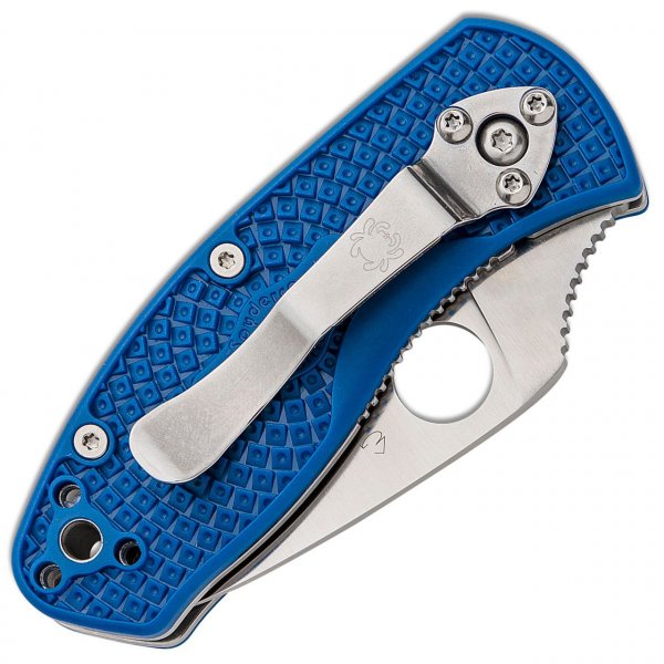 Нож Spyderco Ambitious, FRN Blue Serrated