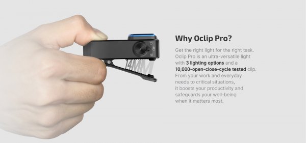Фонарь Olight Oclip Pro Black