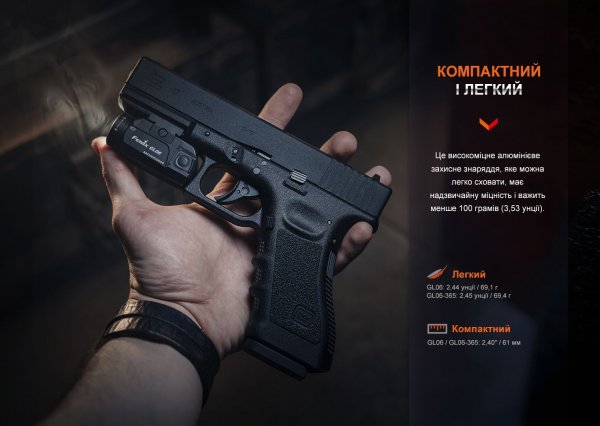 Ліхтар до пістолета Fenix GL06