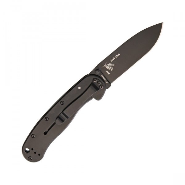 Нож ESEE Avispa Black, D2, Black Blade, Carbon fiber/G10