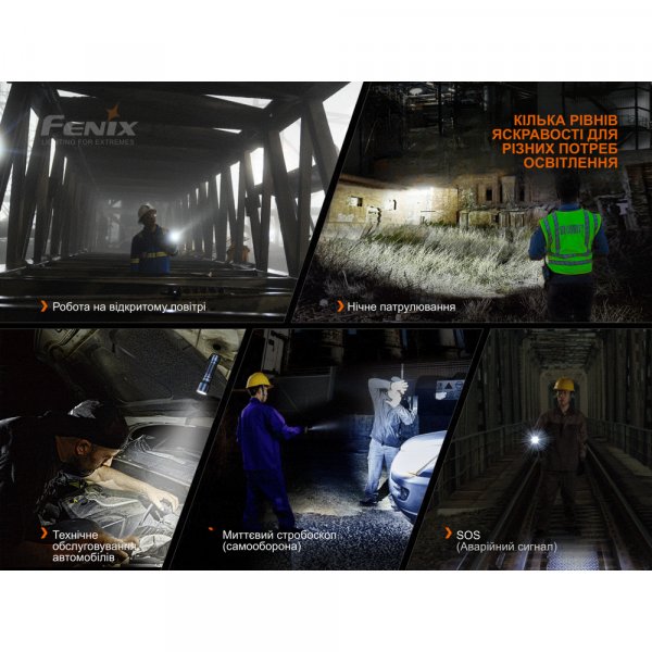 Ліхтар ручний Fenix C7 помаранчевий | Лімітована серія