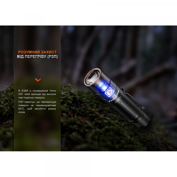 Ліхтар ручний Fenix E35R, блакитний | Лімітована серія