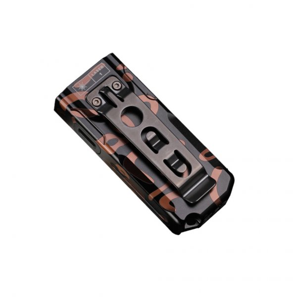 Ліхтар наключний Fenix E06R, чорно-коричневий | Лімітована серія