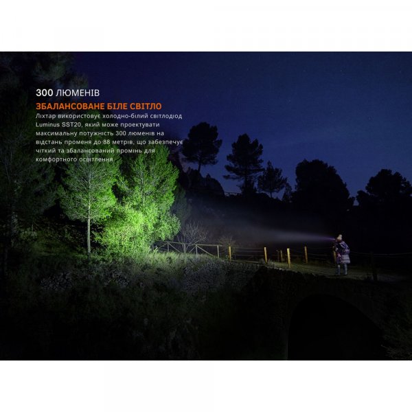 Ліхтар налобний з червоним світлом Fenix HM23 V2.0