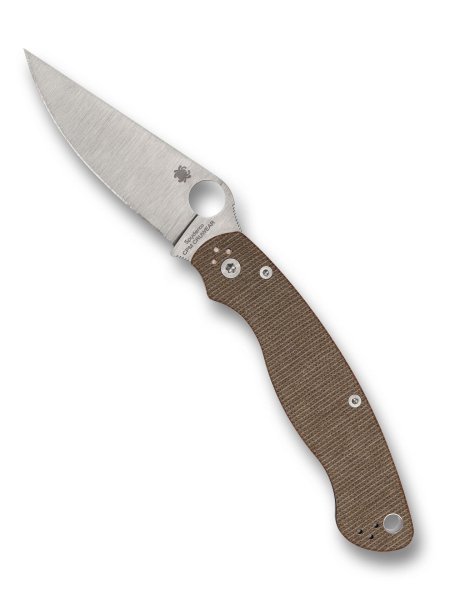 Нож Spyderco Military 2, Micarta Brown, Cru-Wear