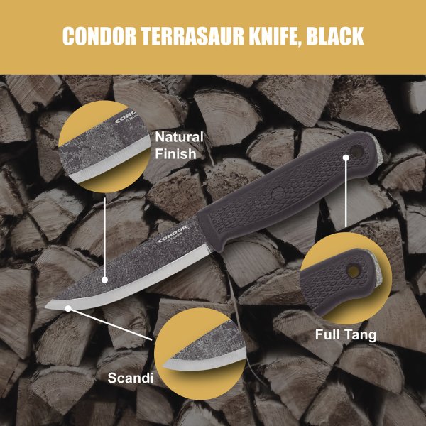 Ніж Condor Tool and Knife Terrasaur Black