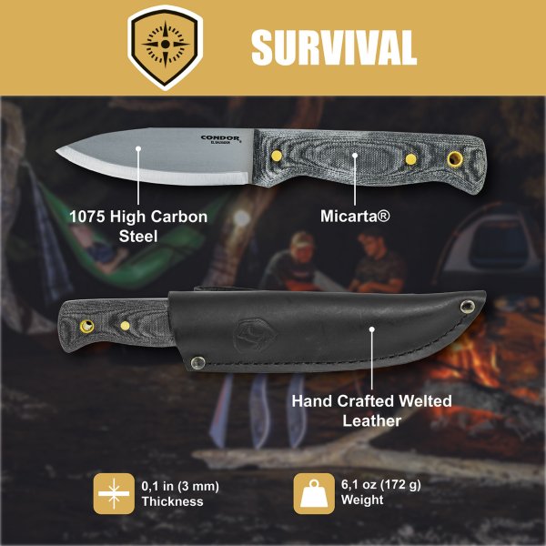Ніж Condor Tool and Knife Bushlore Knife Micarta