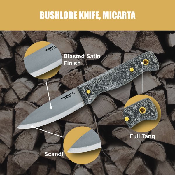 Ніж Condor Tool and Knife Bushlore Knife Micarta