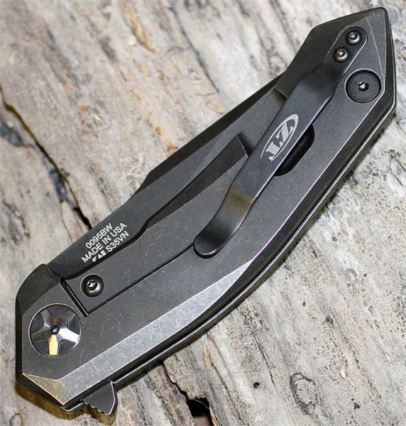 Нож Zero Tolerance Flipper S35VN Backwashed Titanium