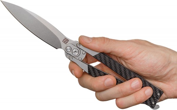 Ніж Artisan Kinetic Balisong CF