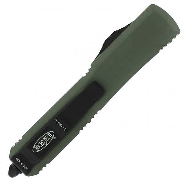 Нож Microtech Ultrtaech Drop Point Black Blade ц:od green